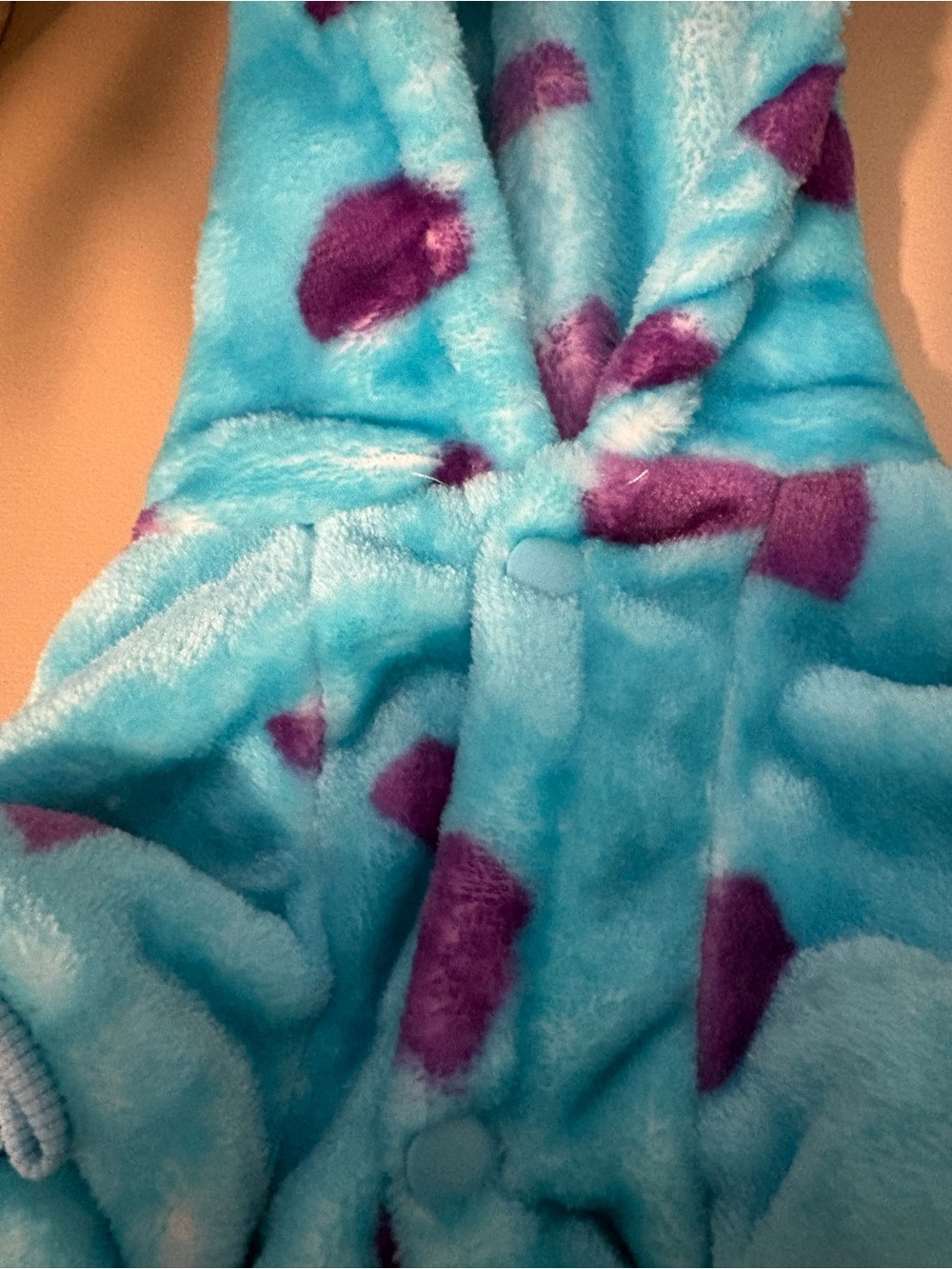 Disney Blue & Purple Plush Dinosaur Monster Hoodie Costume - Picture 5 of 6